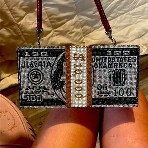 $10,000 Beaded Clutch with Strap